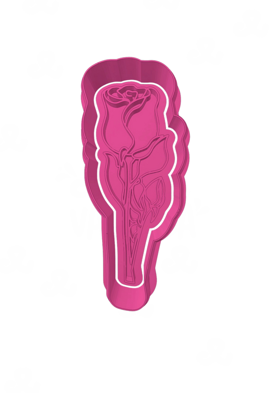 Rosa con tallo