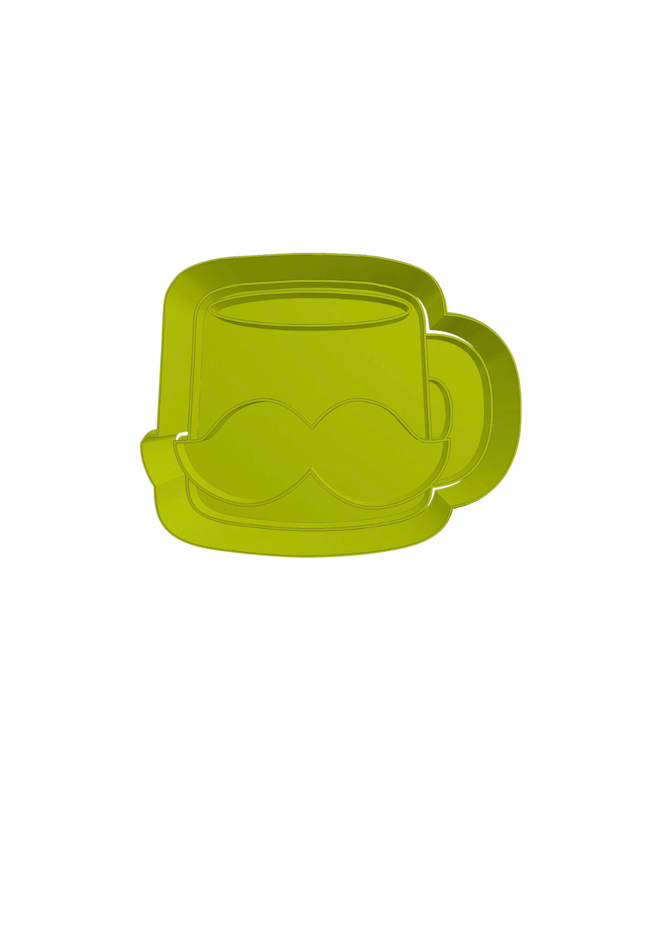 Taza con bigotes