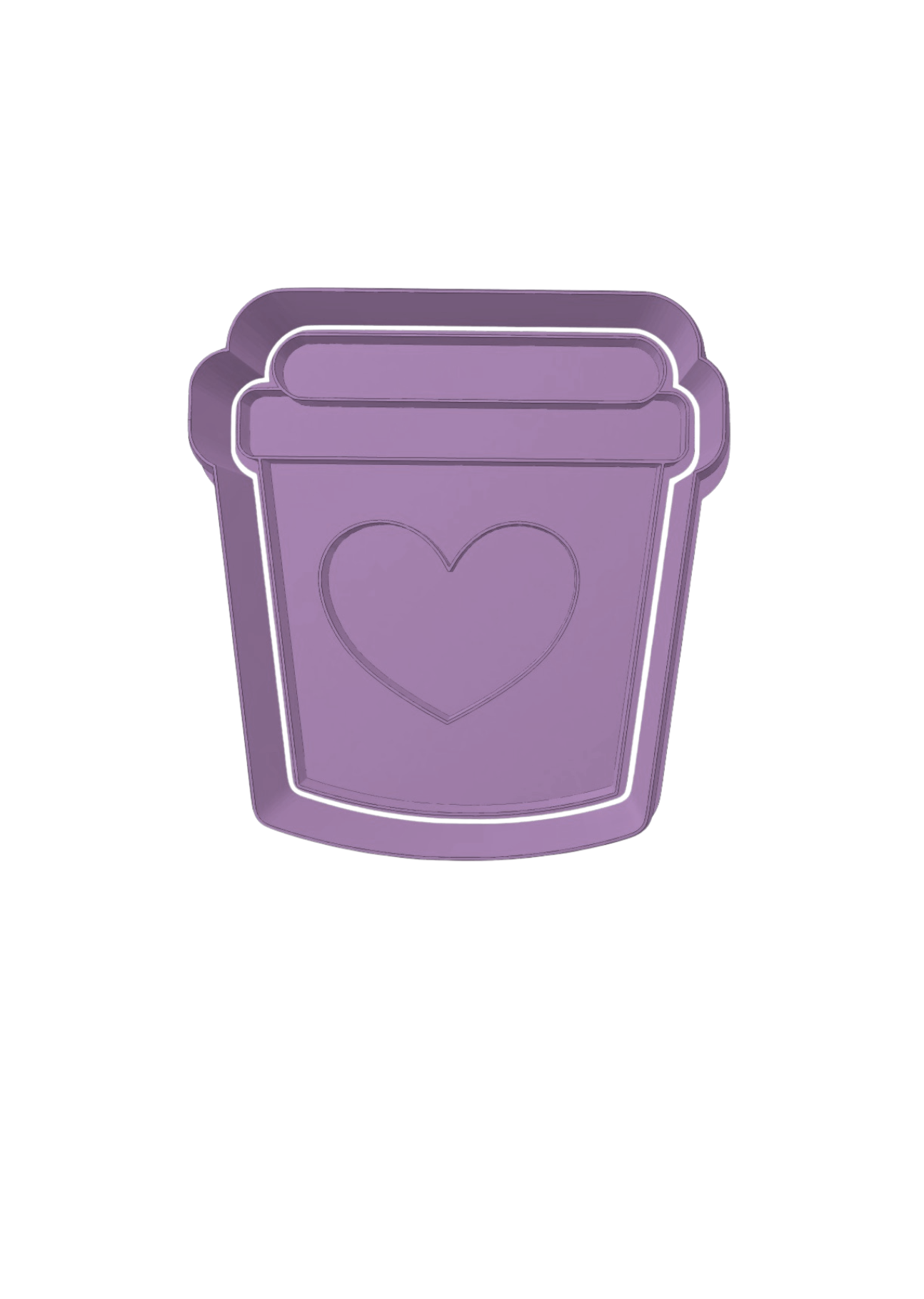 Vaso de cafe con corazon