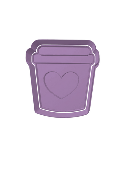 Vaso de cafe con corazon